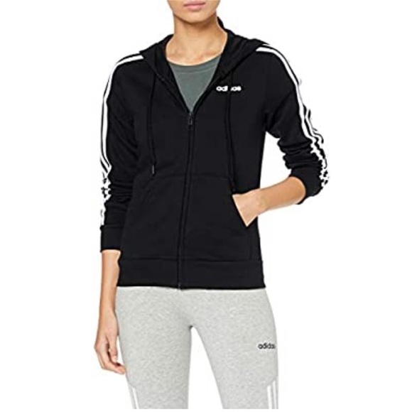 Adidas Full Zip up Black Women’s Hoodie - Picture 1 of 14